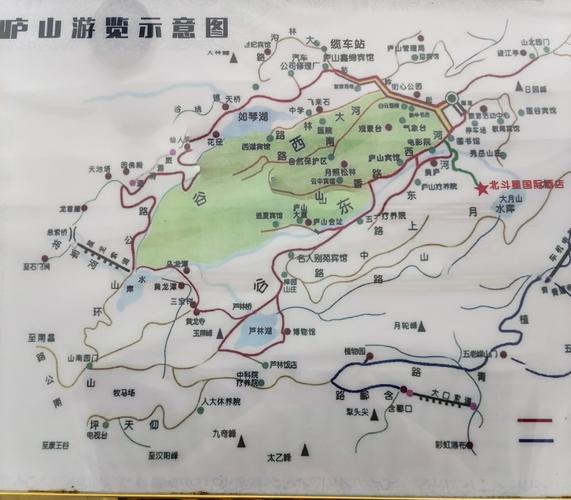 庐山地图-庐山地图景区地图