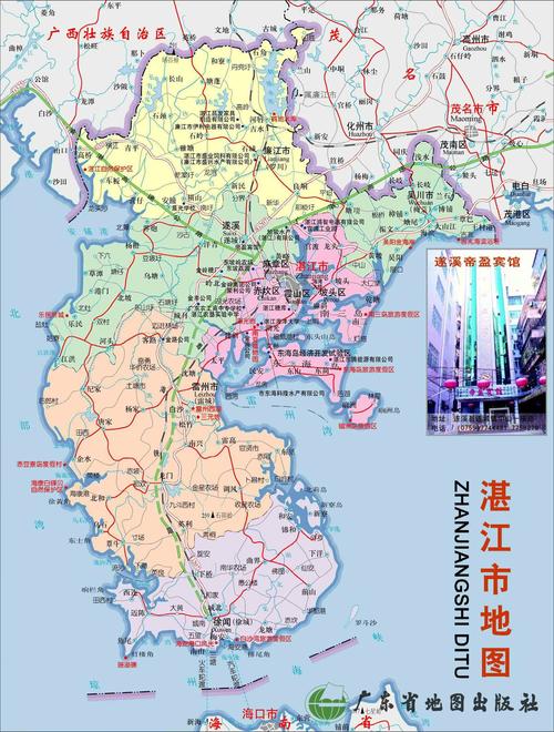 湛江旅游地图-湛江旅游地图全图