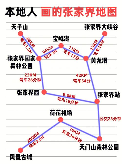 张家界旅游地图-张家界旅游地图全图高清版