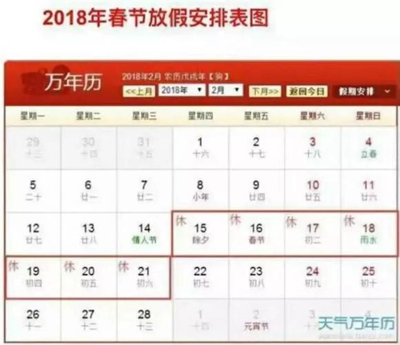 2014年春节放假安排时间表-2014年春节放几天