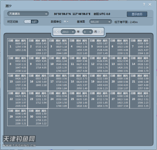 天津塘沽-天津塘沽潮汐表2023最新表