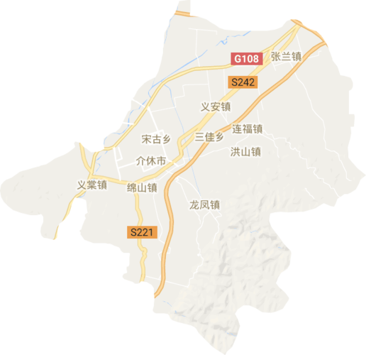 介休地图-介休地图 城区