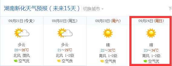 新化天气预报-新化天气预报15天当地