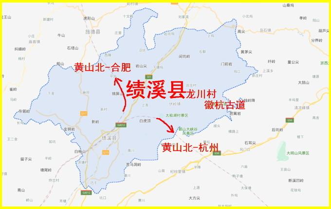 安徽绩溪地图-安徽绩溪地图高清版大图片