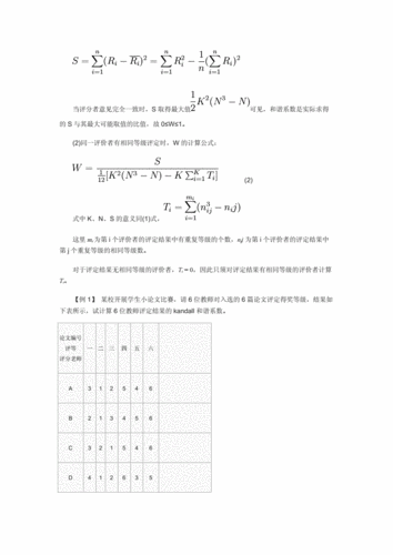 肯德尔-肯德尔相关系数